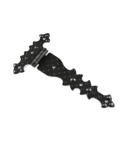 Ferramenta Per Mobili E Infissi- Cerniere rustiche in ferro martellato nero 92 x 182 mm.