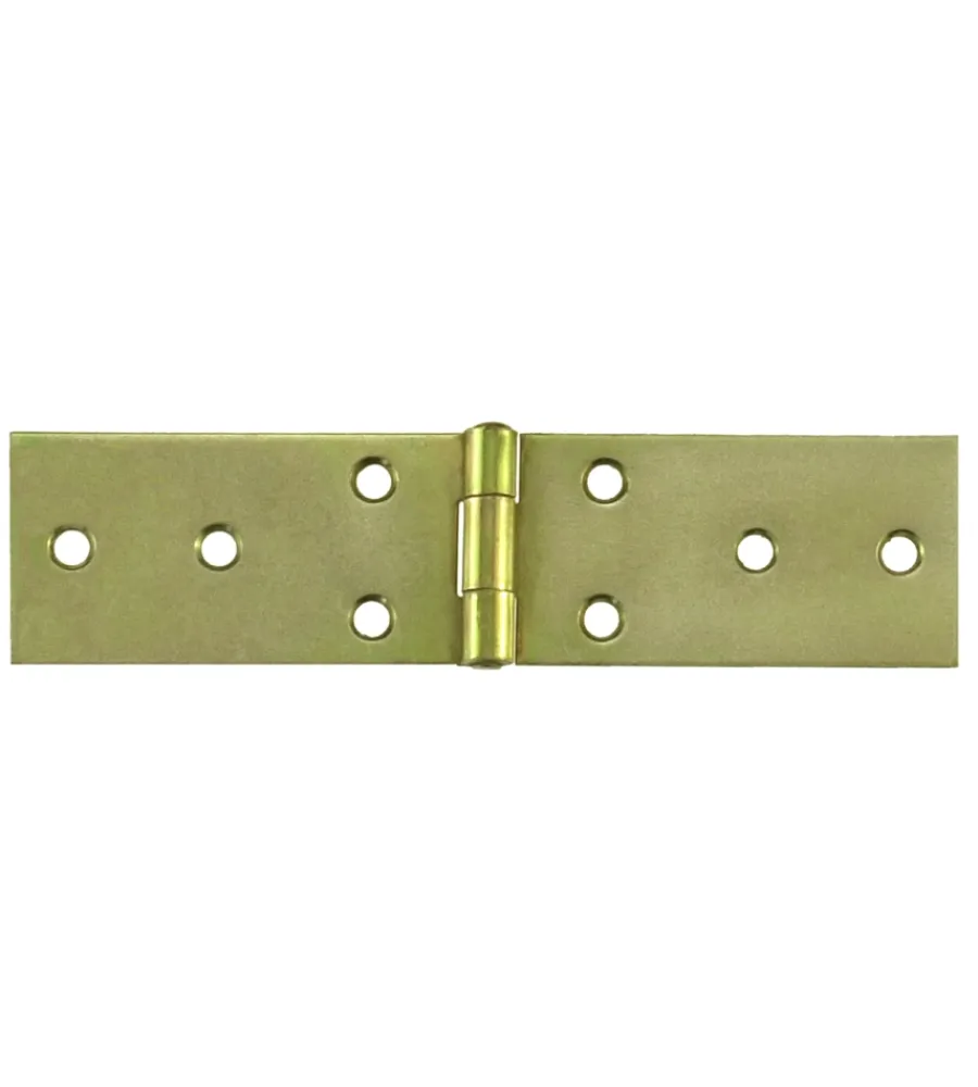 Serratura E Sicurezza- Cerniere strette lunghe 120 x 33 mm. zincate giallo 1 pz.