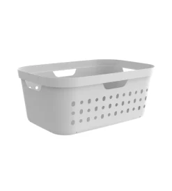 Accessori Bagno|Cesta portabiancheria "jona" colore bianco da 39 litri
