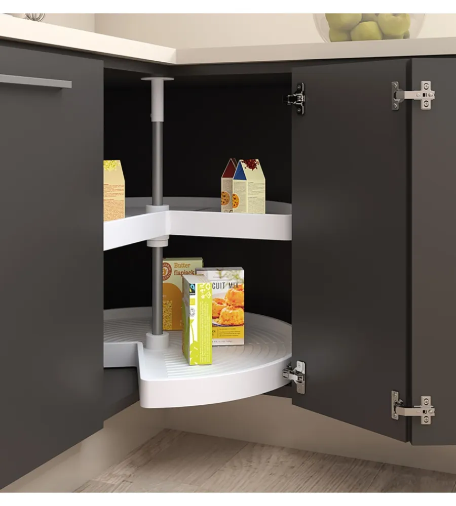 Accessori Cucina-Emuca Cestello "3/4" girevole 270° per mobile da 80 cm