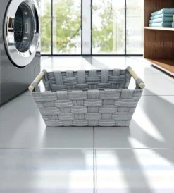 Accessori Bagno-Easy System Cestino in tnt "piccolo" grigio 37,5x23,5x16,5 cm