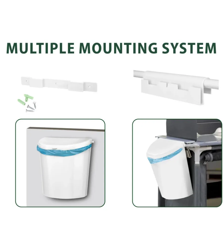 Online Cestino portarifiuti per caravan "pillar xl" bianco 31,5x18x31,5 cm Campeggio