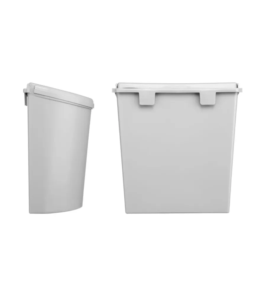 Campeggio-Brunner Cestino portarifiuti per caravan "pillar xl" grigio 31,5x18x31,5 cm
