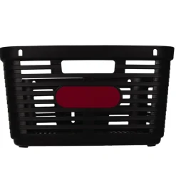 Bici- Cestino posteriore per bicicletta bellelli "zigzag" nero, 38x33x19 cm