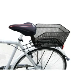 Bici-Lampa Cestino posteriore retinato per bicicletta in metallo - 94534