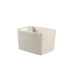 Accessori Bagno-Keter Cesto "jute" grigio - 36,2x28,2x23 cm