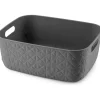 Accessori Bagno-Keter Cesto portaoggetti "curver softex m" antracite, 12,5 litri