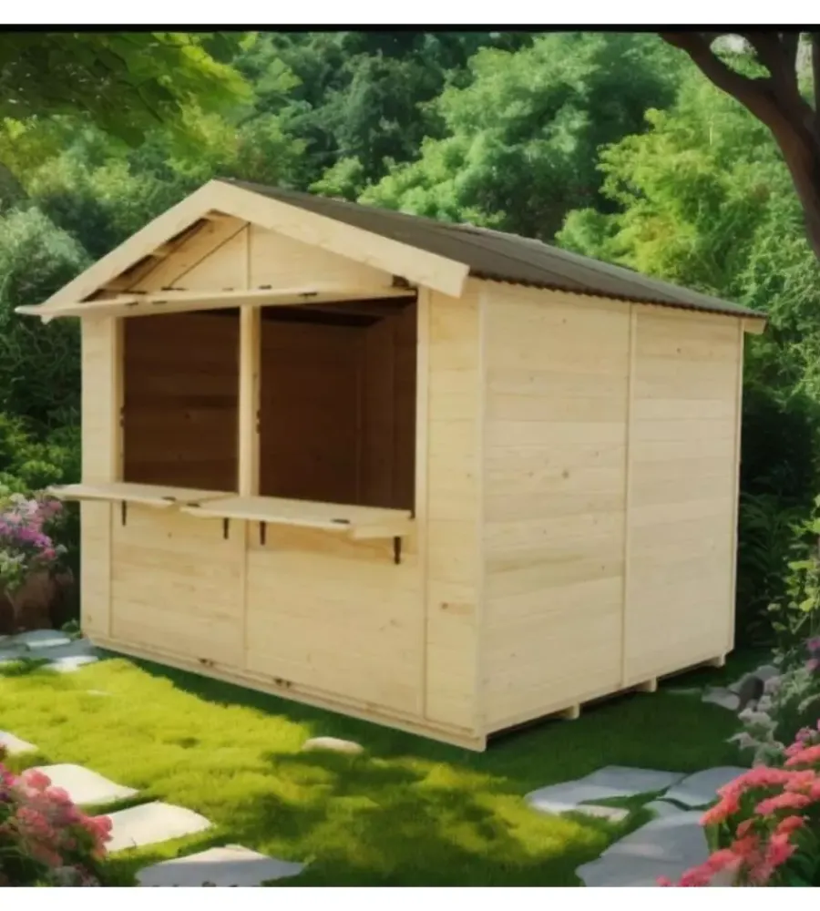 Casette Da Giardino-Habrita Chiosco in legno da esterno "sylva 4024" 415x274x240 cm
