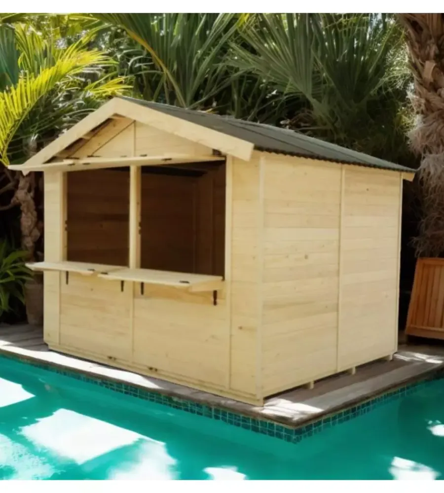 Casette Da Giardino-Habrita Chiosco in legno da esterno "sylva 4024" 415x274x240 cm