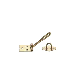 Ferramenta Per Mobili E Infissi- Chiusura con portalucchetto 120 mm. in ferro zincato giallo