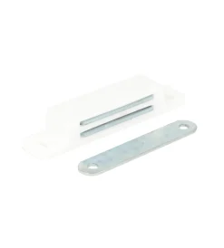 Ferramenta Per Mobili E Infissi|Chiusura magnetica da applicare - forza 12 kg. - bianco - 2 pz.