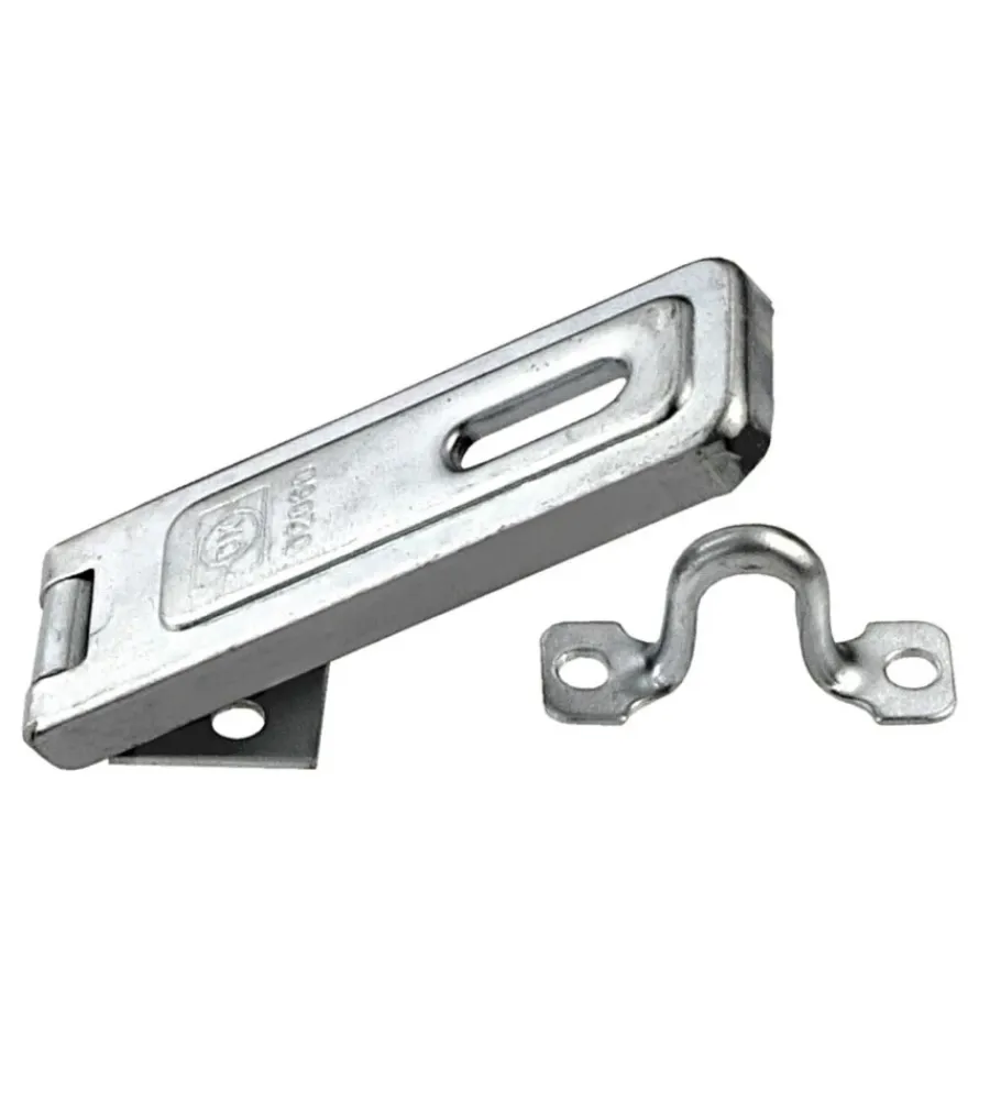 Serratura E Sicurezza- Chiusura portalucchetto 100 x 35 mm. - zincato