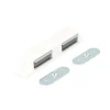 Ferramenta Per Mobili E Infissi|Chiusure magnetiche bianche da applicare con doppia contropiastra 2 pz.