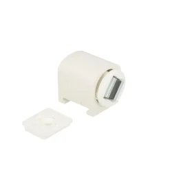 Ferramenta Per Mobili E Infissi|Chiusure magnetiche con basetta - forza 6 kg. - bianco - 2 pz.