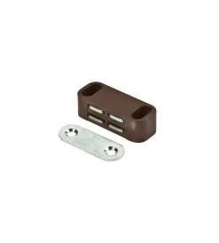 Ferramenta Per Mobili E Infissi|Chiusure magnetiche da applicare - forza 4 kg. - bianco - 2 pz.