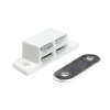 Ferramenta Per Mobili E Infissi|Chiusure magnetiche da applicare - forza 5 kg. - bianco - 2 pz.