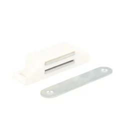 Ferramenta Per Mobili E Infissi- Chiusure magnetiche da applicare - forza 8 kg. - bianco - 1 pz.