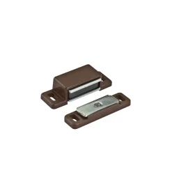 Ferramenta Per Mobili E Infissi- Chiusure magnetiche marroni da applicare con piastra oscillante forza 4 kg. 2 pz.