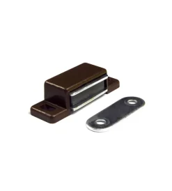 Ferramenta Per Mobili E Infissi- Chiusure magnetiche marroni da applicare forza 4 kg. 2 pz.