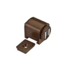 Ferramenta Per Mobili E Infissi- Chiusure magnetiche marroni con basetta forza 6 kg. 2 pz.
