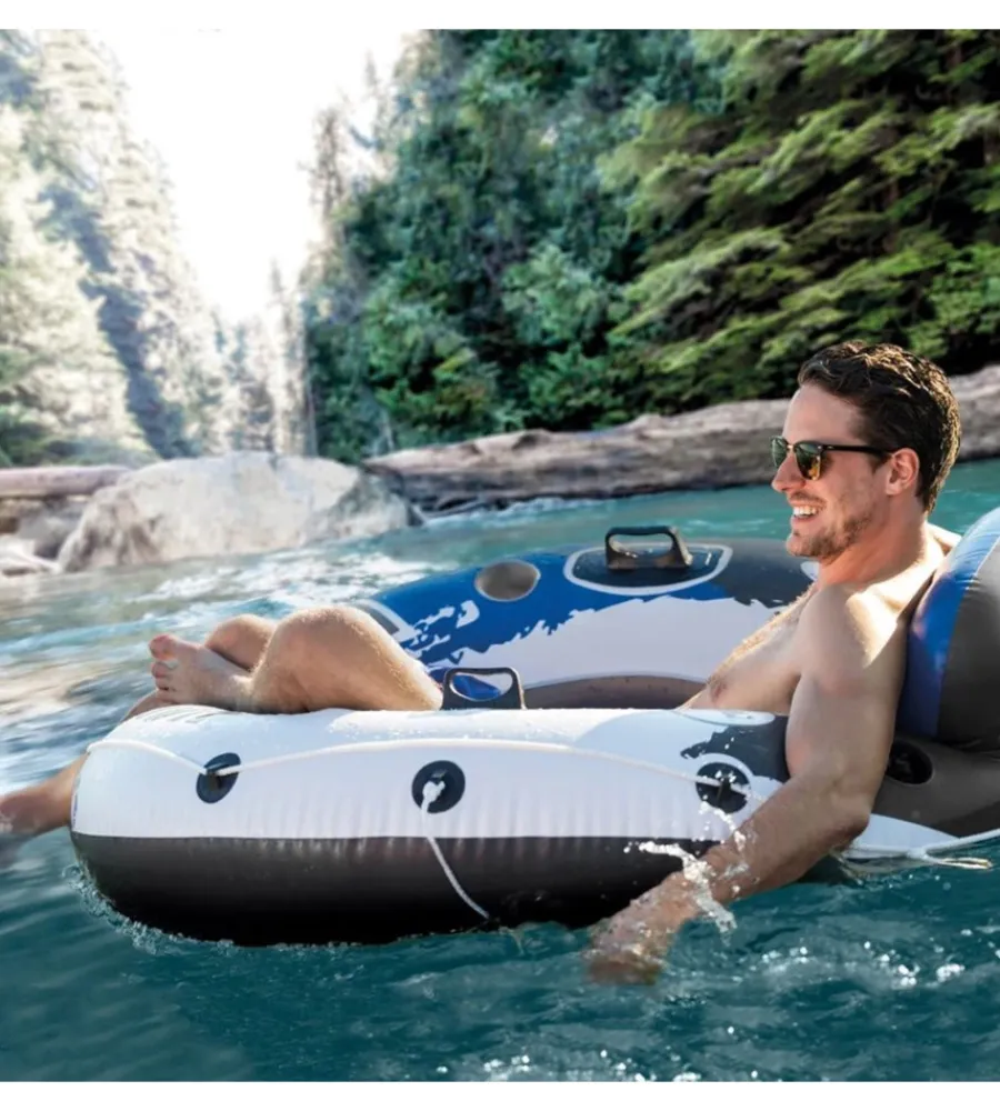 Intex Piscine|Ciambella gonfiabile "river run" blu 135x135 cm - cod. 58825eu