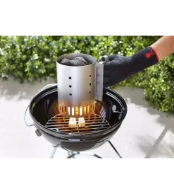 Ciminiera di accensione compatta "rapidfire " per barbecue a carbone Barbecue