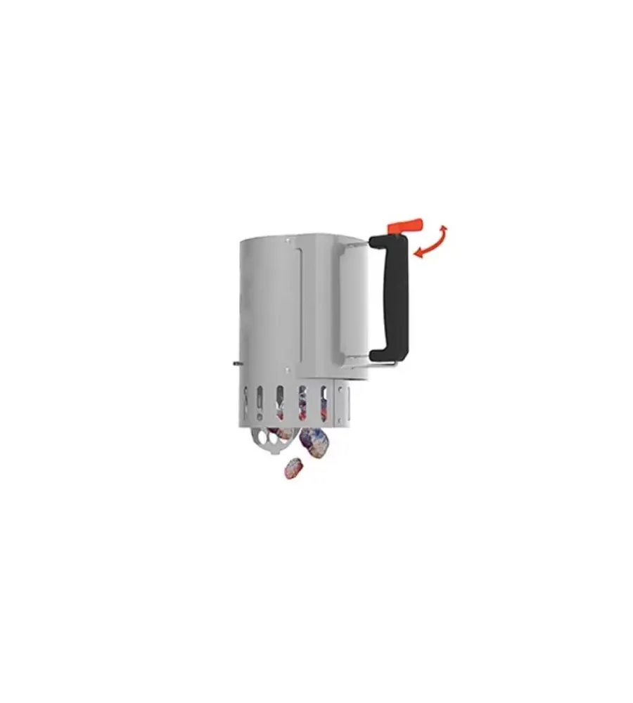 Barbecook Barbecue|Ciminiera di accensione per carbone e carbonella in acciaio inox, diametro 16,5 cm