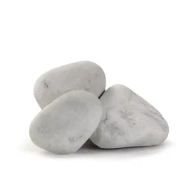 Fontane, Decorazioni E Pavimentazioni- Ciottolo da esterno bianco carrara 100/200 mm, 15 kg.