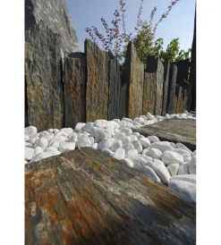 Fontane, Decorazioni E Pavimentazioni- Ciottolo da esterno bianco carrara 40/60 mm, 20kg.