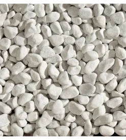 New Ciottolo da esterno bianco carrara 15/25 mm, 20kg. Fontane, Decorazioni E Pavimentazioni