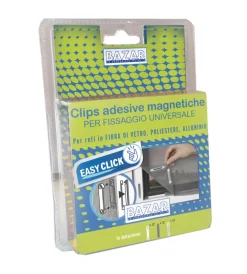 Tessile D'Arredo|Clips adesive magnetiche per zanzariere a rete 12 pezzi