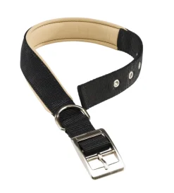 Ferplast Guinzagli E Pettorine|Collare in nylon morbido e imbottito per cane -modello nycs630 nero.