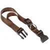 Guinzagli E Pettorine-Ferplast Collare per cani marrone in nylon, lunghezza da 36 a 56 cm -