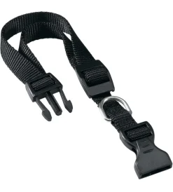 Guinzagli E Pettorine-Ferplast Collare per cani nero in nylon, lunghezza da 45 a 70 cm -