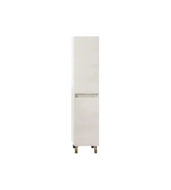 Mobiletti Multiuso- Colonna bagno a terra "lisbona" rovere bianco 34x36x150 cm