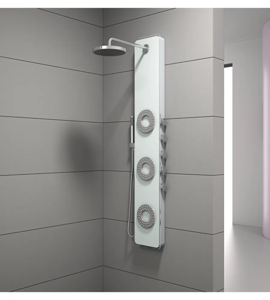 Docce E Accessori|Colonna doccia con getti idromassaggio, 150x20 cm