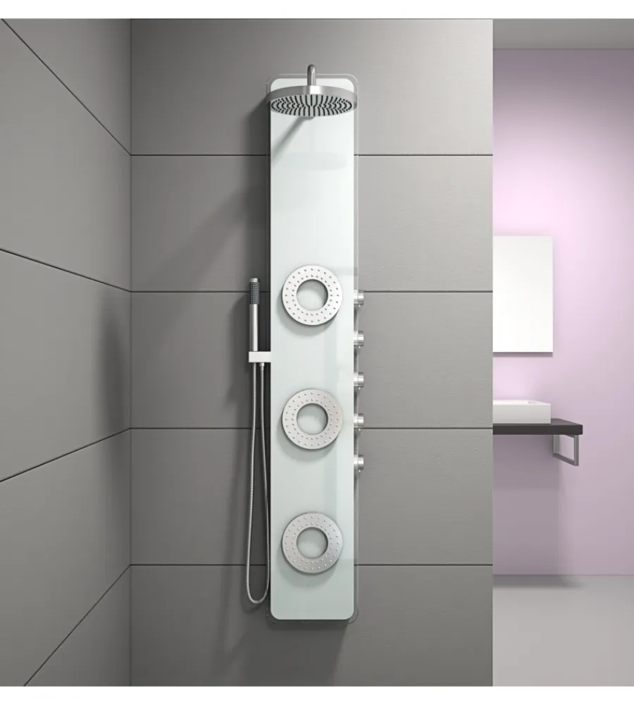 Docce E Accessori|Colonna doccia con getti idromassaggio, 150x20 cm