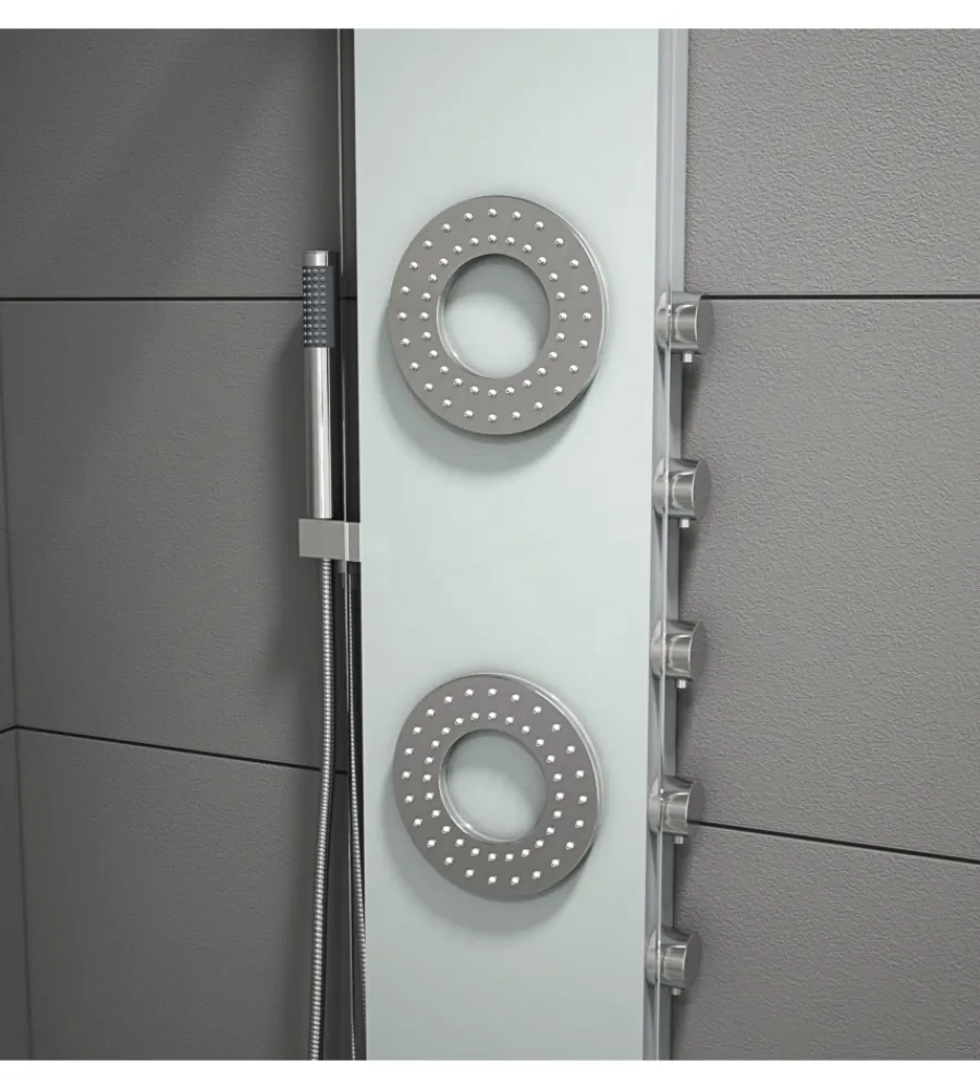 Docce E Accessori|Colonna doccia con getti idromassaggio, 150x20 cm