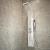 Docce E Accessori|Colonna doccia con getti idromassaggio ed effetto cascata, 145,5x20,3cm