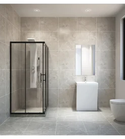 Docce E Accessori|Colonna doccia con getti idromassaggio ed effetto cascata, 145,5x20,3cm