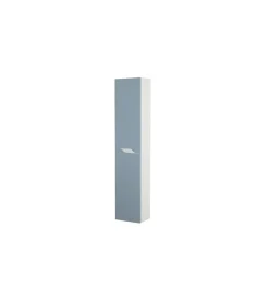 Mobiletti Multiuso|Colonna pensile per bagno azzurro polvere, 30x24x150 cm