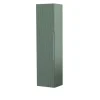 Decor Bagno Mobiletti Multiuso|Colonna pensile sospesa "canaletto" con 1 anta colore verde salvia, 35x28x138 cm