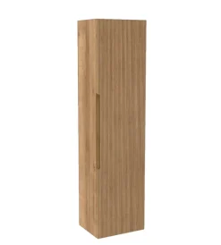 Mobiletti Multiuso-Decor Bagno Colonna pensile sospesa "canaletto" con 1 anta colore rovere, 35x28x138 cm