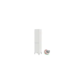 Mobiletti Multiuso- Colonna porta biancheria bianca 40x35x183 cm
