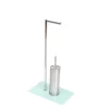 Sale Colonnina portarotolo bagno con portascopino in vetro Accessori Bagno