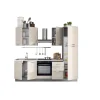 Best Composizione cucina completa ares con lavello a sinistra e piano cottura ad induzione 255x60x216 cm Cucina