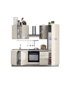 Best Composizione cucina completa ares con lavello a sinistra e piano cottura ad induzione 255x60x216 cm Cucina