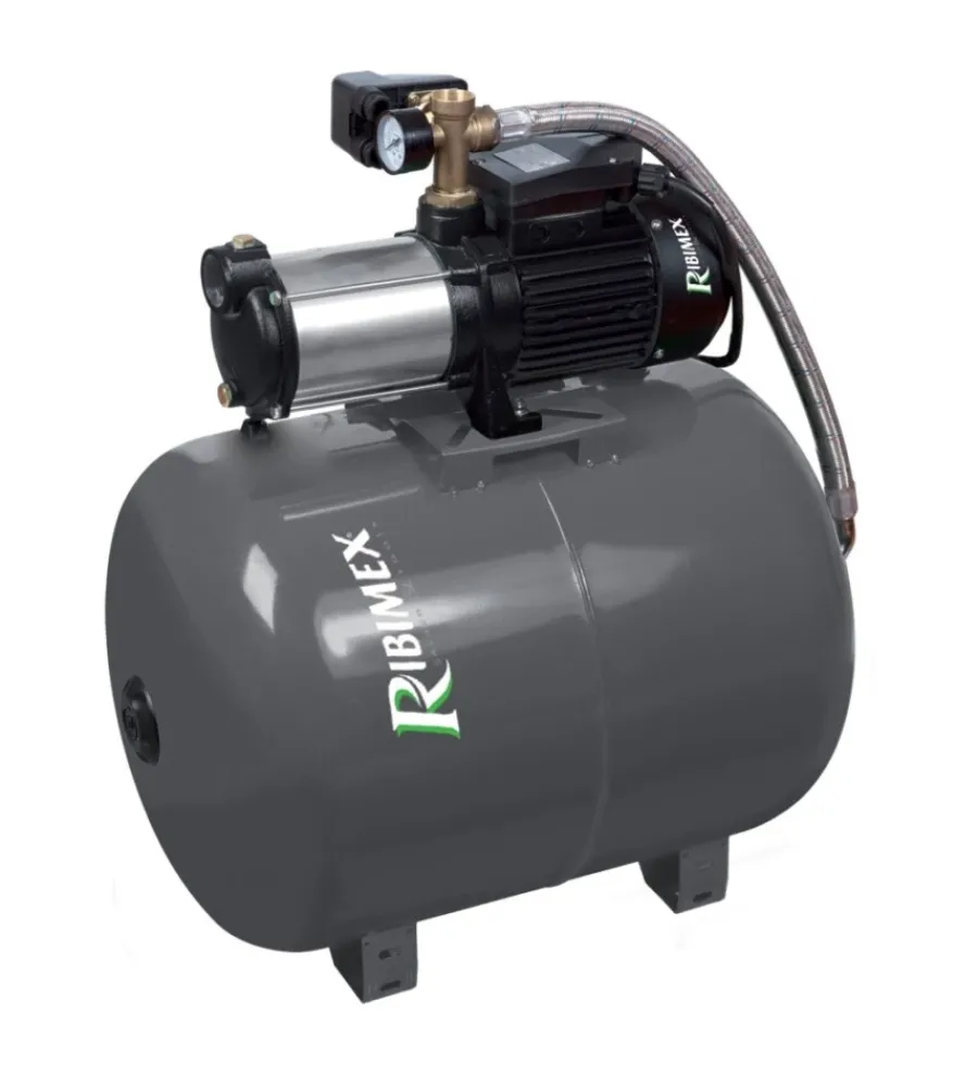 Sale Compressore 100 l con pompa 5 turbine autoadescante - Pompe