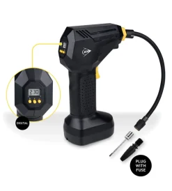 Garage E Manutenzione- Compressore ad aria portatile digitale in abs, 120 w