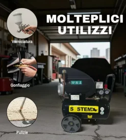 Outlet Compressore aria lubrificato 24l 2 hp Compressori